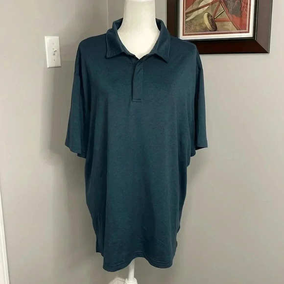 01. ALGO Polo OUTDOOR HIKE FISH SHIRT SIZE LARGE MENS - Picture 1 of 3
